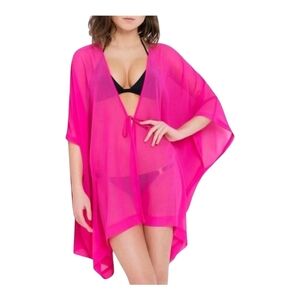 L'Agent by Agent Provocateur Rosana Swim Coverup One Size Pink Beach NWT $180
